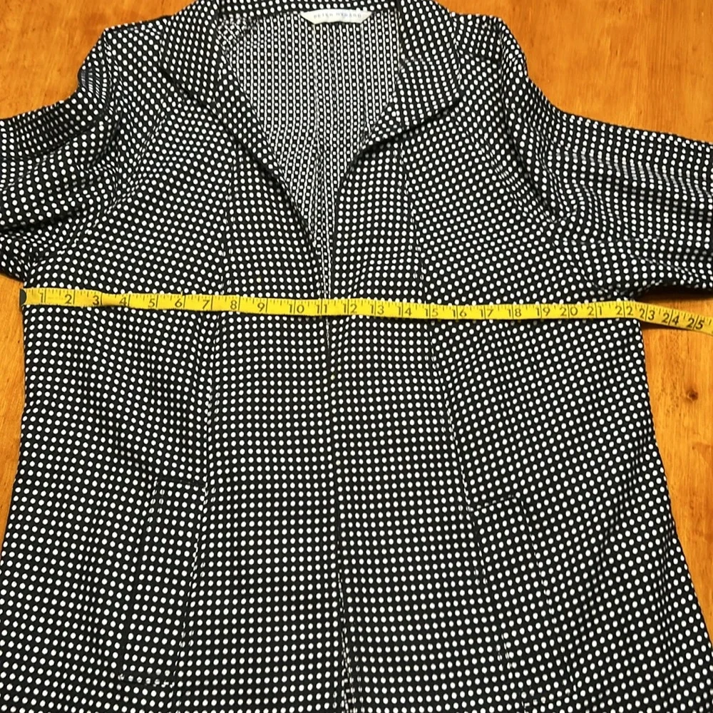 Peter Nygard Black White Polka Dot Jacket - Picture 9 of 12